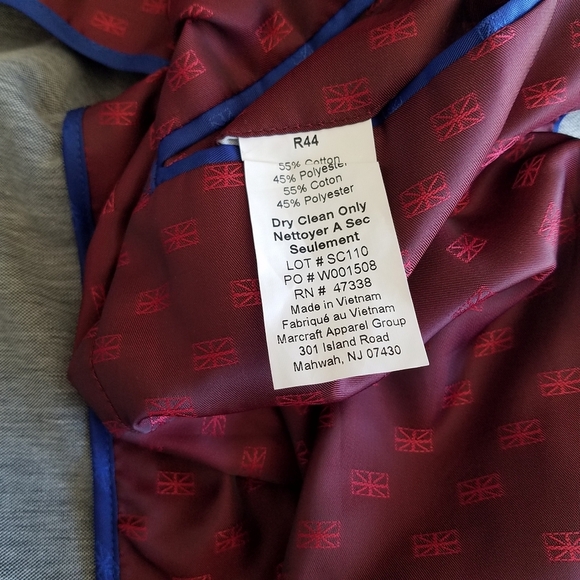 Ben Sherman Tailoring Gray Blazer  Size 44R - Picture 8 of 10